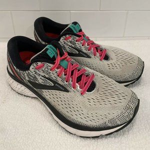 Brooks Ghost 11 Pink Gray Running 1202771B192